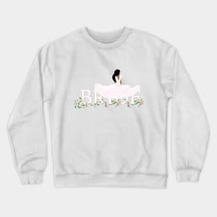 Just Married Pretty In Pink Crewneck Sweatshirt